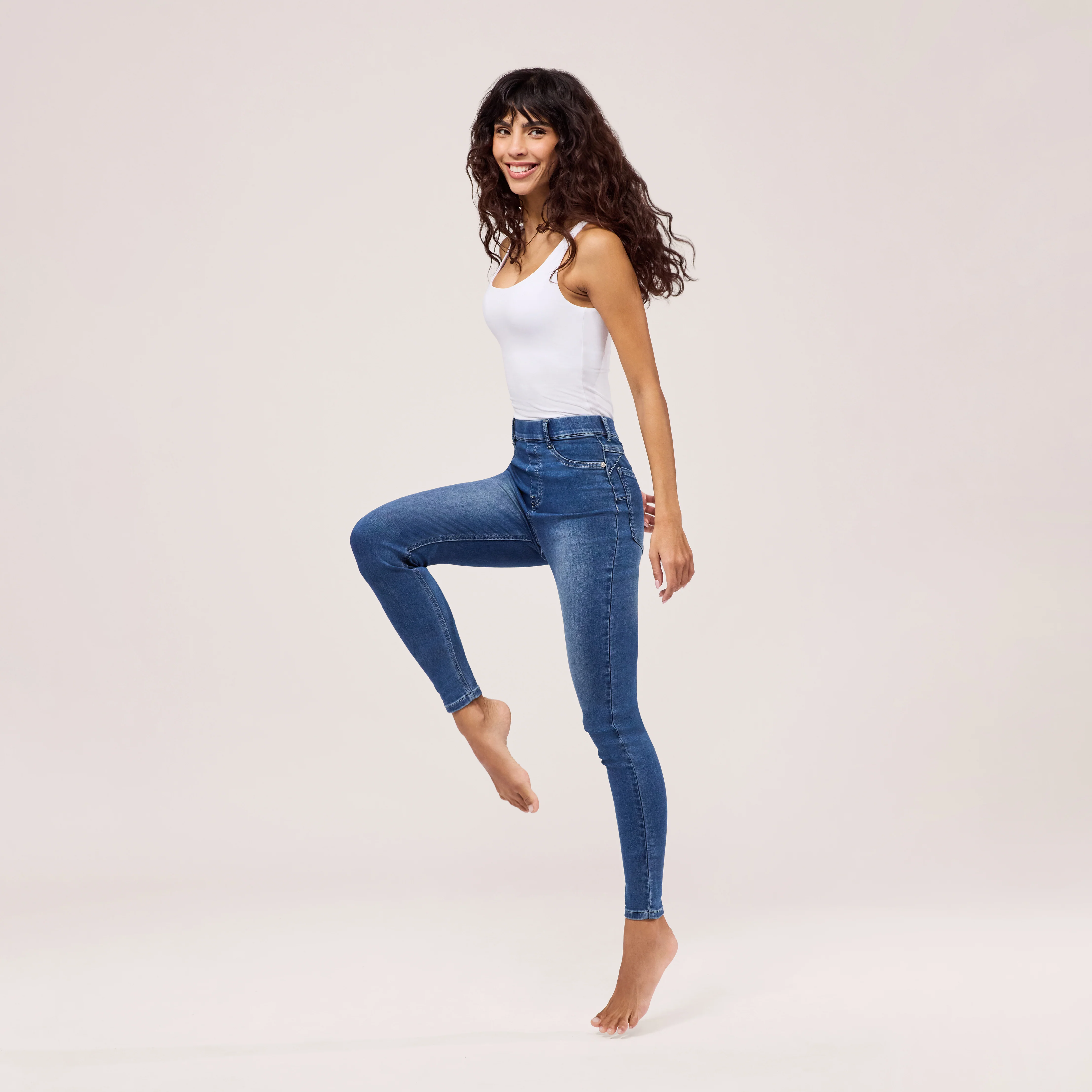 Ultimate Jeggings - Mid Blue - Image 3