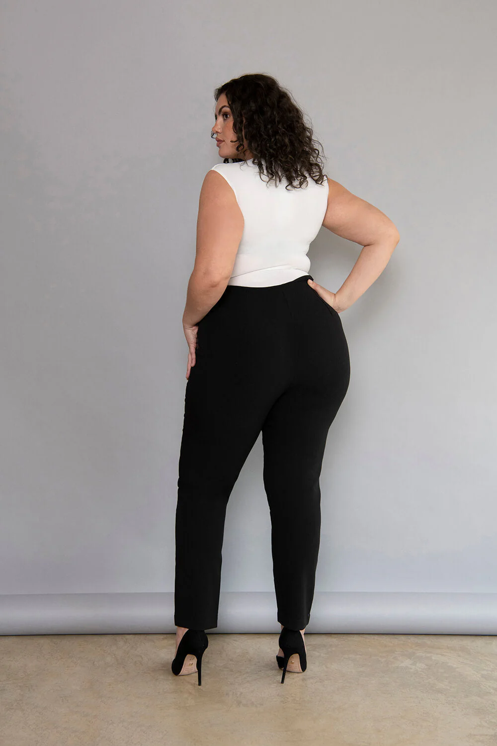 Cigarette Trouser - Black - Image 5