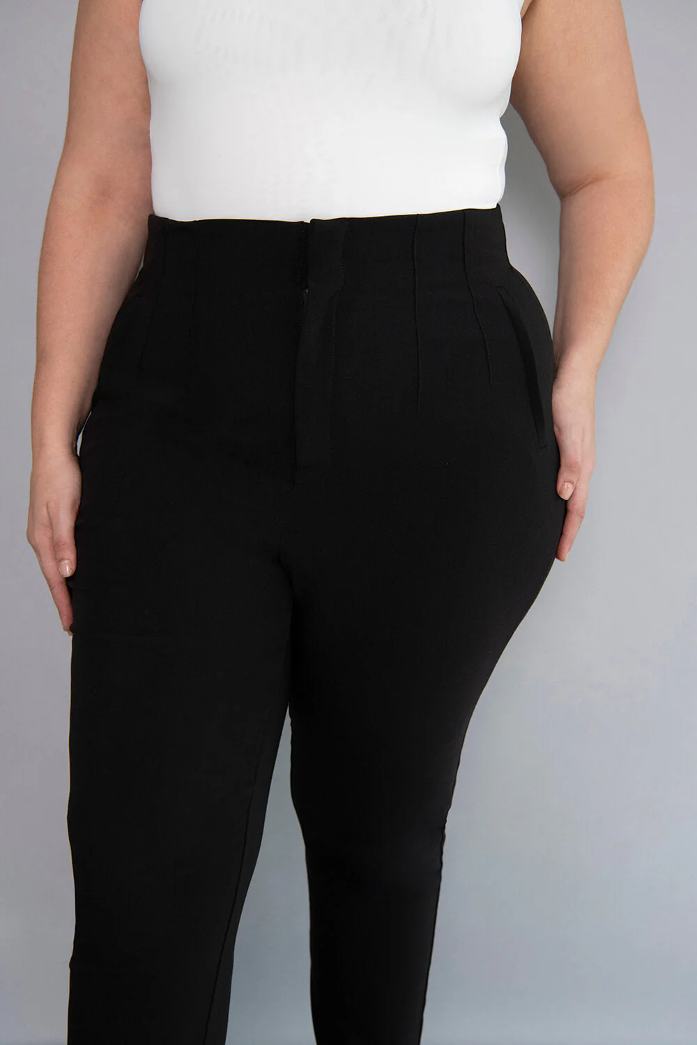 Cigarette Trouser - Black - Image 6