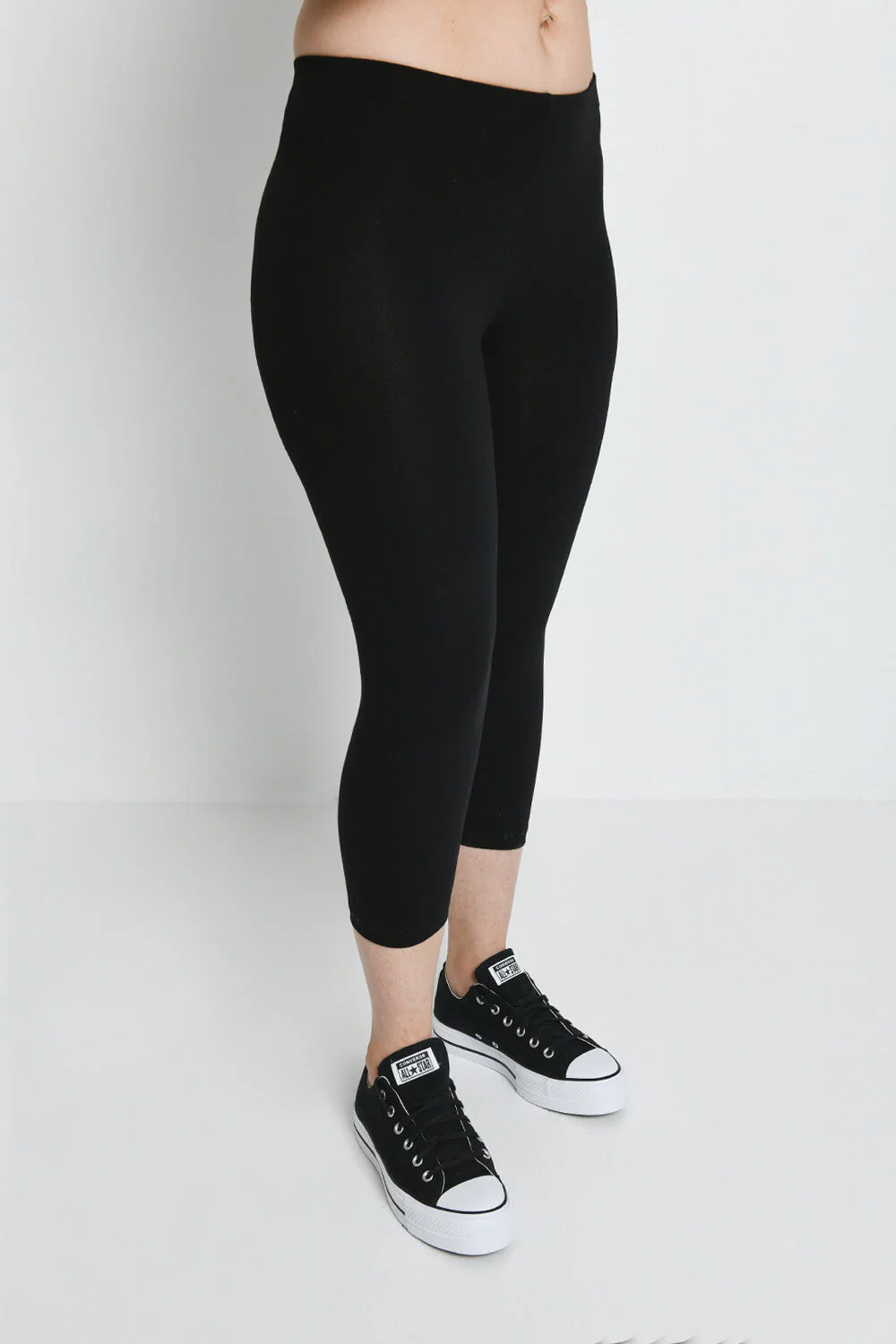 Everyday Capri Leggings - Black - Image 3