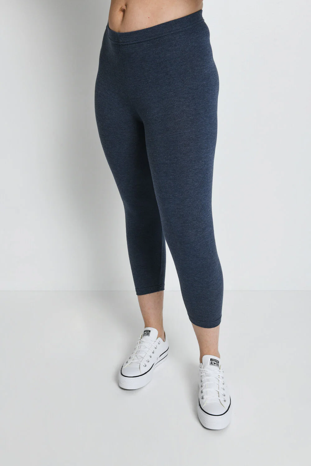 Everyday Capri Leggings - Infinity Blue Marl - Image 3