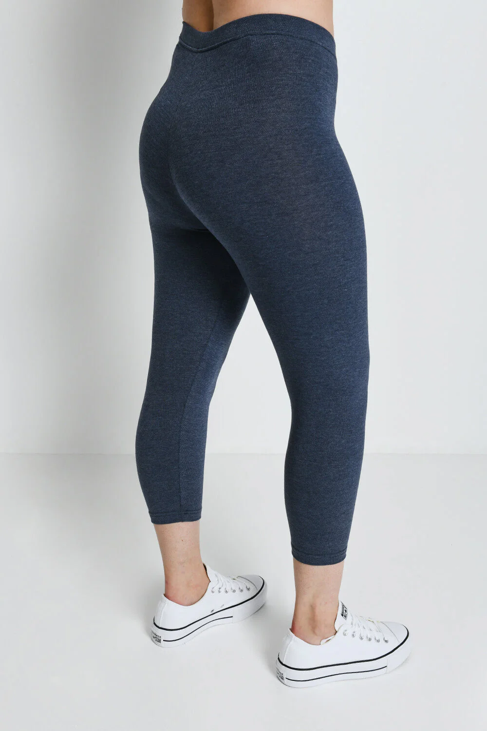 Everyday Capri Leggings - Infinity Blue Marl - Image 4