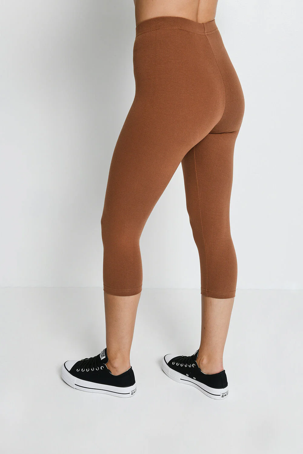 Everyday Capri Leggings - Mocha Brown - Image 4