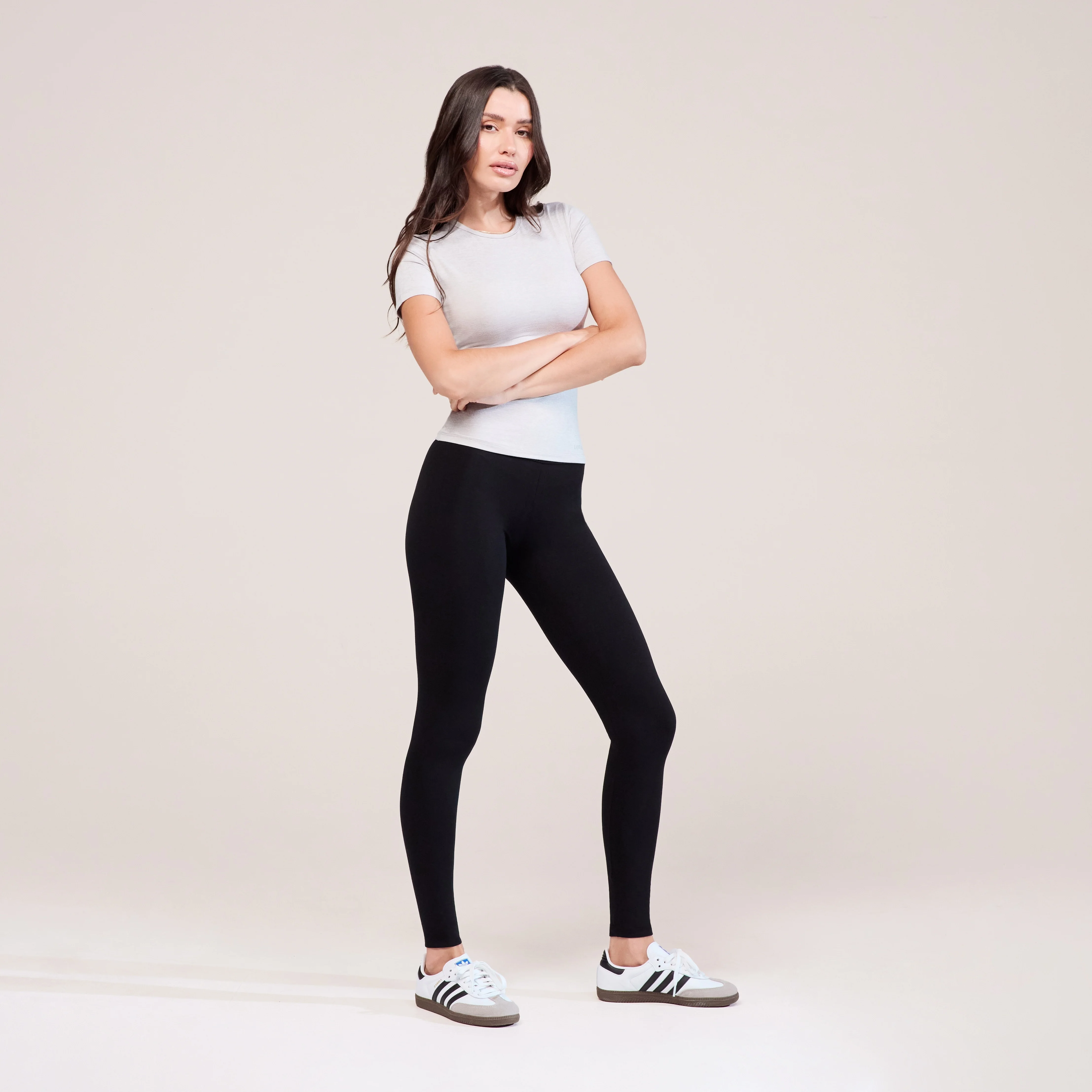 Everyday High Waisted Leggings - Black - Image 7