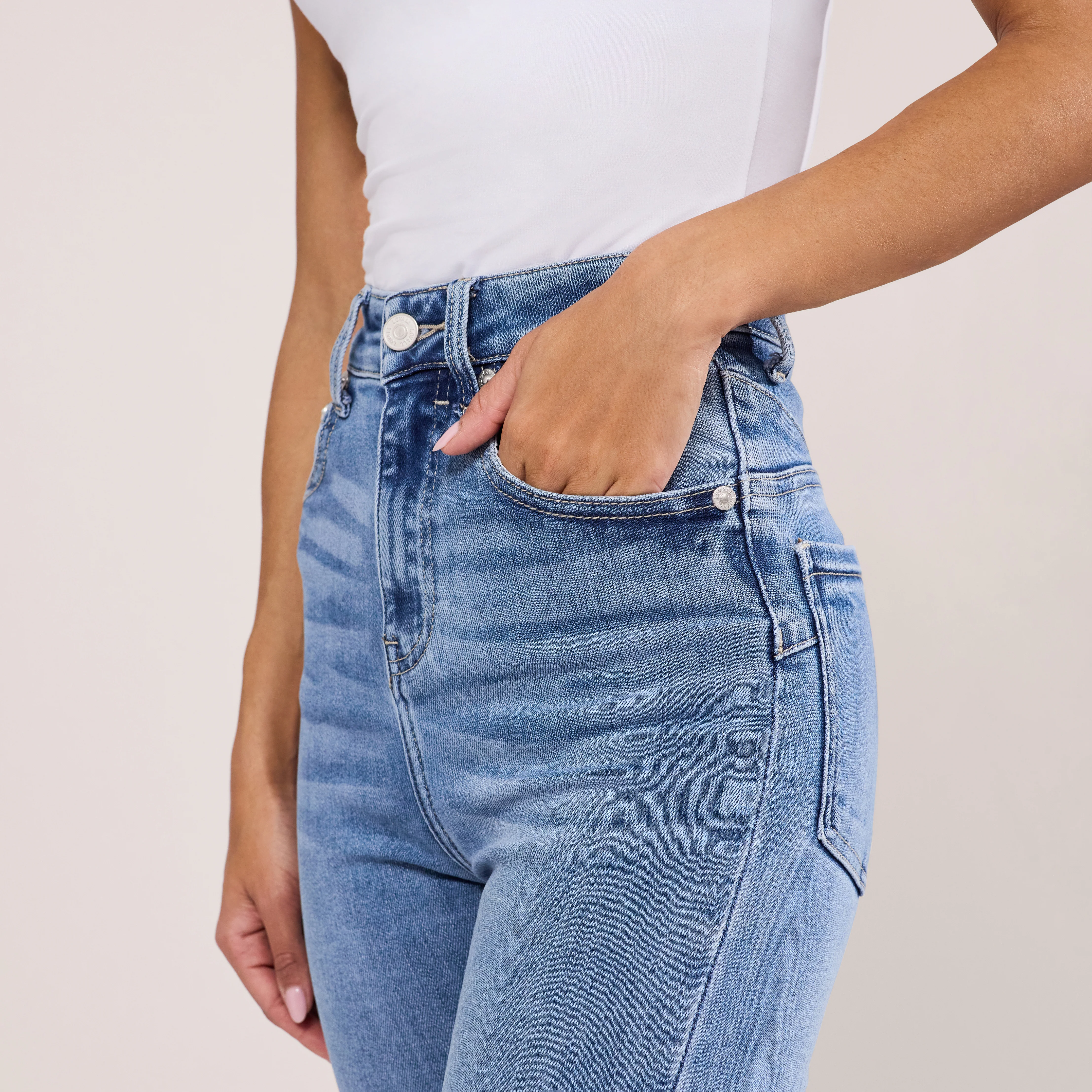 Lift & Shape Jeans - Mid Blue - Image 3
